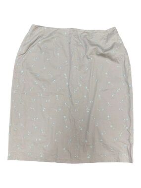 Brooks Brothers Embroidered Floral Midi Skirt Size 12